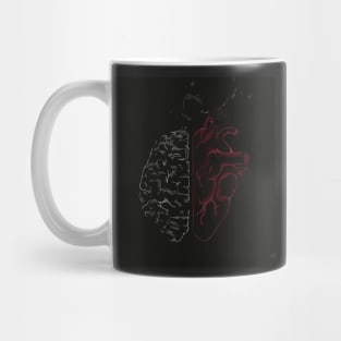 Brain Vs Heart Mug